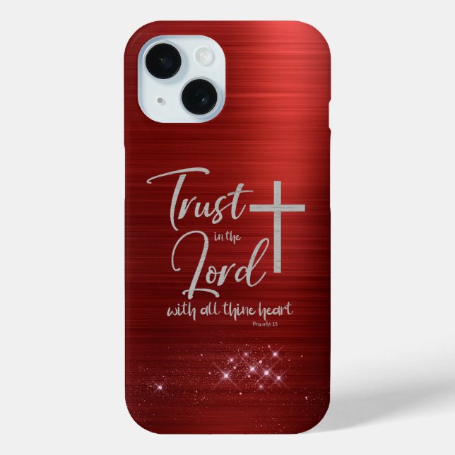 Vertrauen in den Fall Lord KJV Bible Verse iPhone  Case-Mate iPhone Hülle (Rückseite)