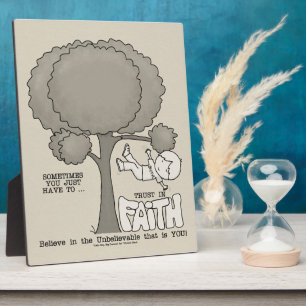 Vertrauen in den Glauben Fotoplatte