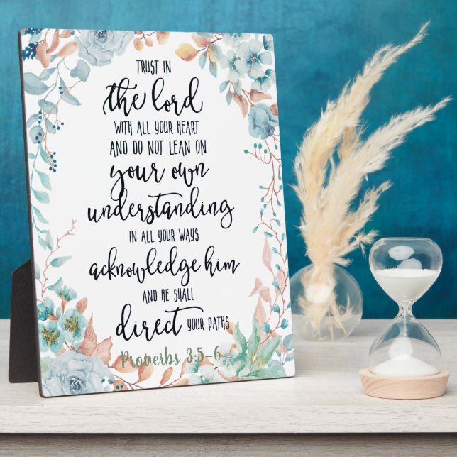 Vertrauen in den Herrn Fotoplatte (Seite)