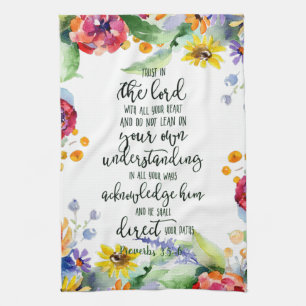 Vertrauen in den Herrn Geschirrtuch