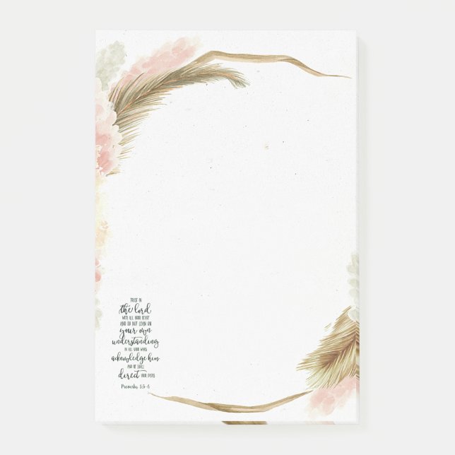 Vertrauen in den Herrn Post-it Klebezettel (Vorderseite)