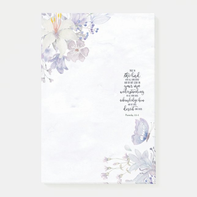 Vertrauen in den Herrn Post-it Klebezettel (Vorderseite)