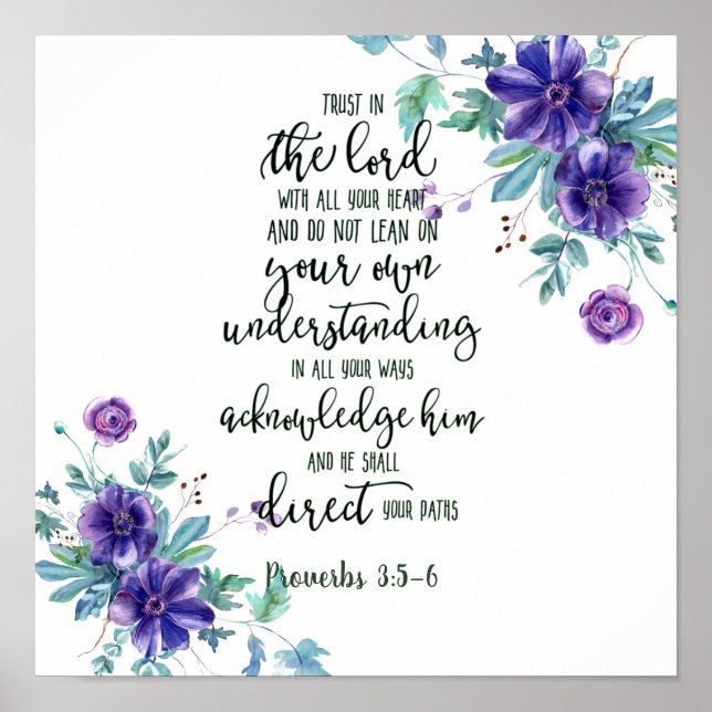 Vertrauen in den Herrn Poster (Vorne)