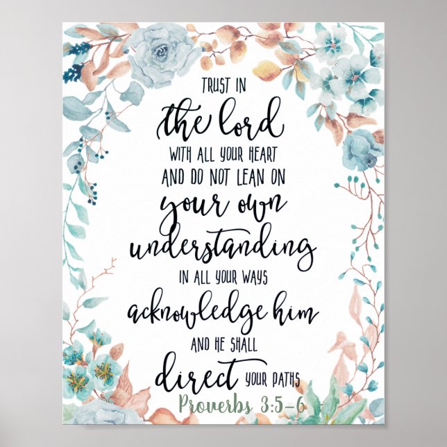 Vertrauen in den Herrn Poster (Vorne)