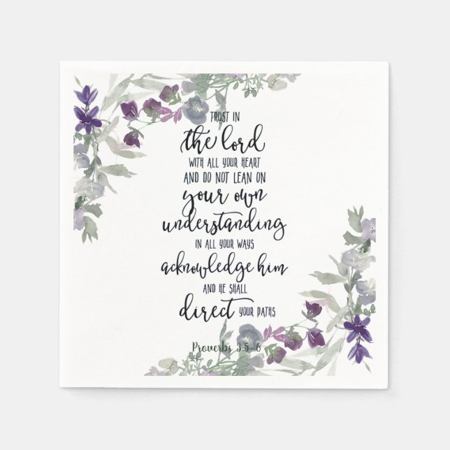 Vertrauen in den Herrn Serviette (Vorderseite)