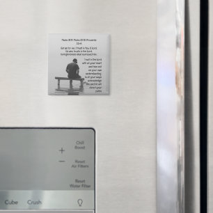 Vertrauen in den Herrn Trost erbitterte Bibelverse Magnet