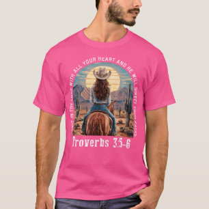 Vertrauen in den Lord Cowgirl Western Christlich P T-Shirt