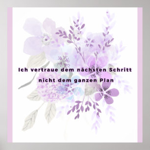 Vertrauen in den nächsten Schritt Poster