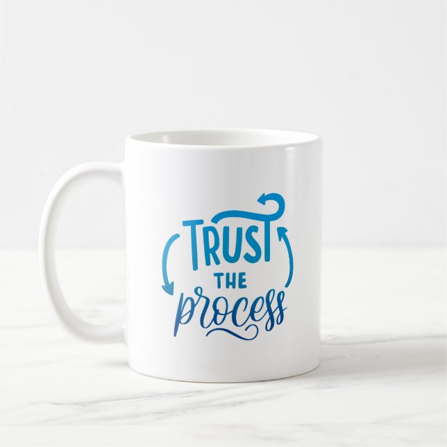 Vertrauen in den Prozess Kaffeetasse (Links)