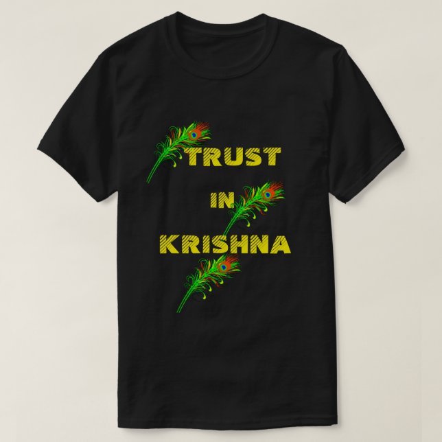 Vertrauen in den T - Shirt Krishna (Design vorne)
