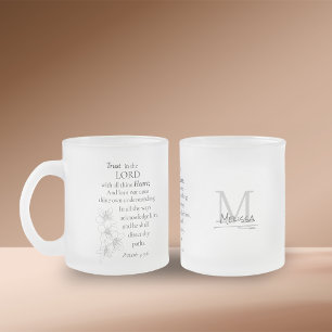Vertrauen in die Lord Bible Verse Personalisiert Mattglastasse