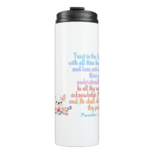 Vertrauen in die Lord Bible Verse Thermosbecher
