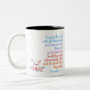 Vertrauen in die Lord Bible Verse Zweifarbige Tasse