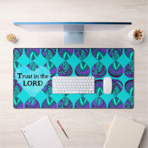 Vertrauen in die Lord Fish Blätter Lila Aquamarin