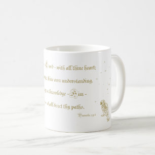 Vertrauen in die Lord Sprichs Bibelkalligraphie-Ta Kaffeetasse