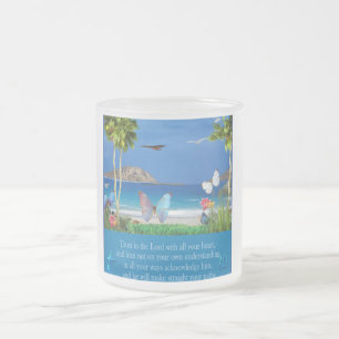 Vertrauen in die Lord Sprichwörter 3:5-6 Christlic Mattglastasse