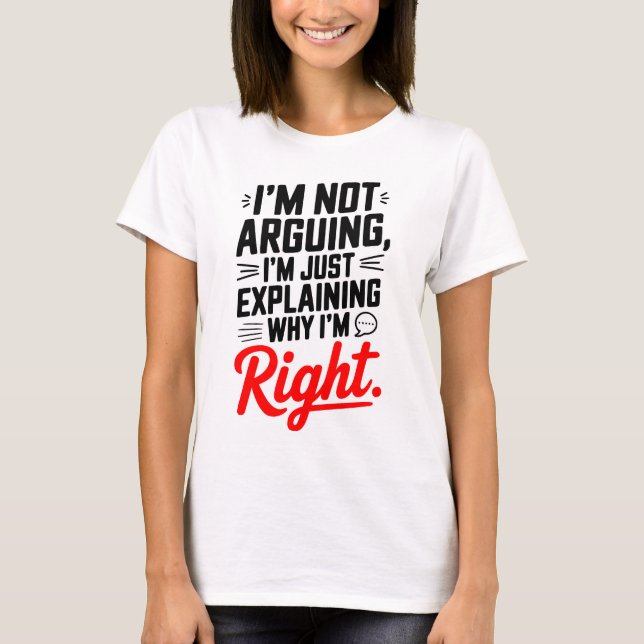 Vertrauen in eine Drehung: Ich streite kein T-Shir T-Shirt (Vorderseite)