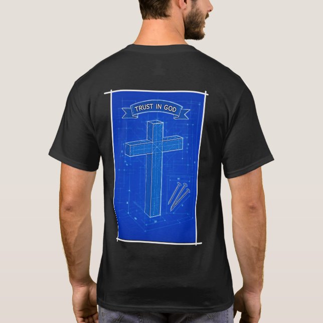 Vertrauen in Gott T-Shirt (Rückseite)