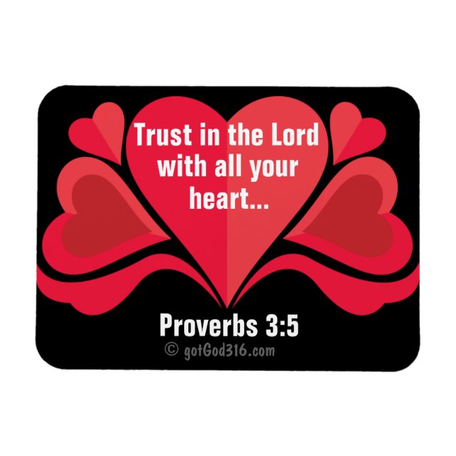 Vertrauen in Lord Hearts gotGod316.com Magnet (Horizontal)