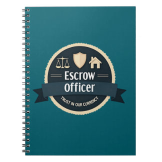Vertrauen ist unsere Währung - Escrow Officer Notizblock