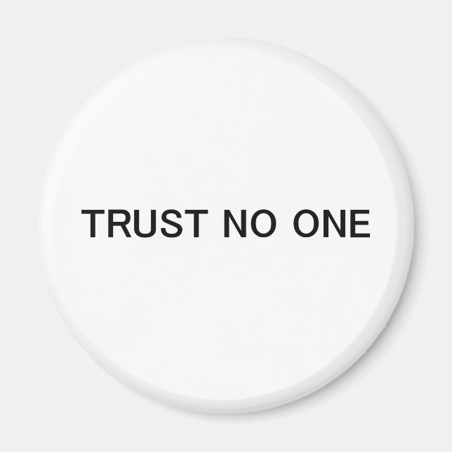 Vertrauen Nummer eins Magnet (Vorne)