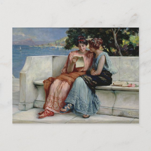 Vertrauen (Öl auf Leinwand) Postkarte (Vorderseite)