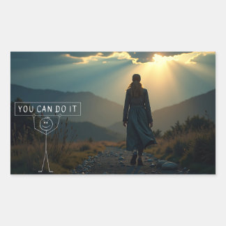 Vertrauen Rechteckiger Aufkleber