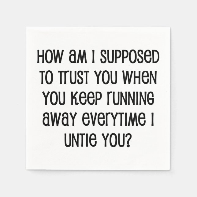 Vertrauen Serviette (Vorderseite)