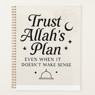 Vertrauen Sie Allahs Plan Faith Planner Planer