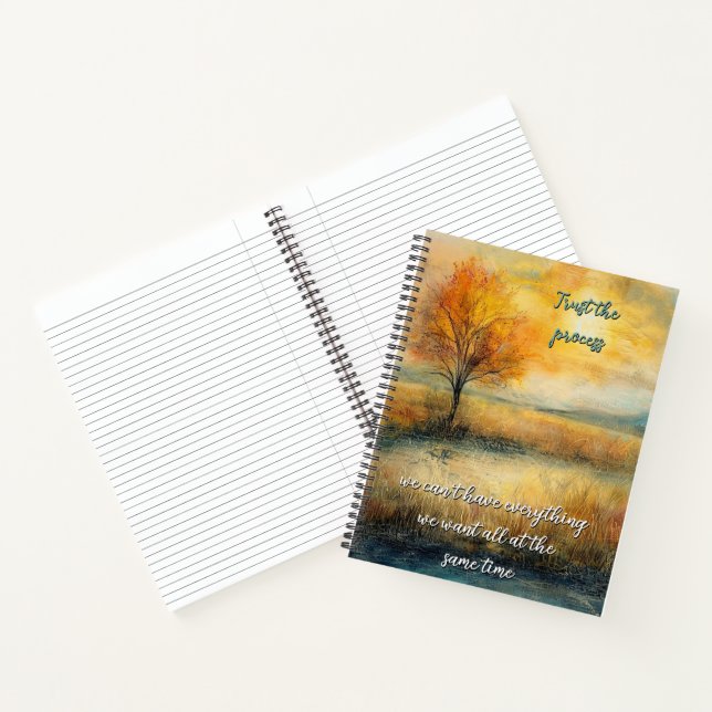 Vertrauen Sie auf das Spiral-Notebook Process Notizbuch (Innenseite)