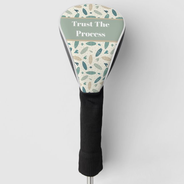 Vertrauen Sie auf die Process Surfboard Golf Head  Headcover (Vorderseite)