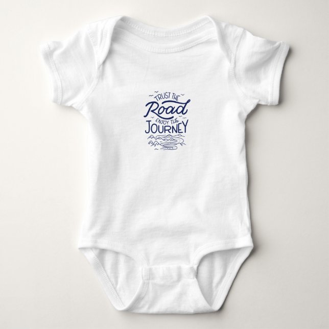 Vertrauen Sie auf die Reise Baby Strampler (Vorderseite)