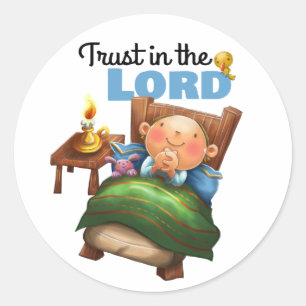 Vertrauen Sie auf die Runder Aufkleber