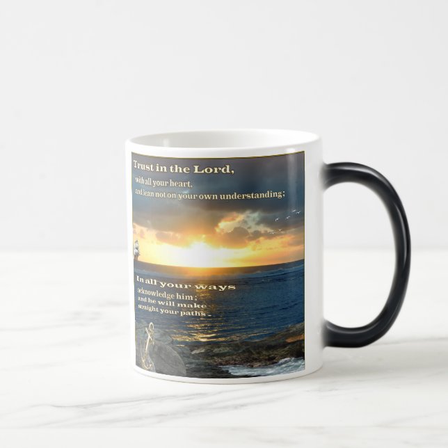 Vertrauen Sie auf die Sprichwörter 3:5-6 Tasse des (Rechts)