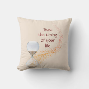 Vertrauen Sie auf die Zeitplanung Ihres Lebensziel Kissen