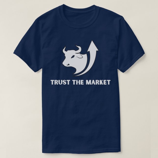 Vertrauen Sie dem Börsenmarkt, der in Design inves T-Shirt (Design vorne)