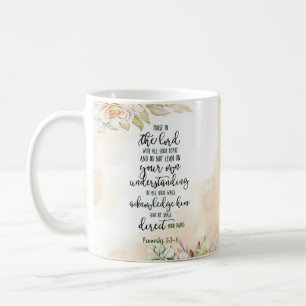 Vertrauen Sie dem Herrn floral   Kaffeetasse