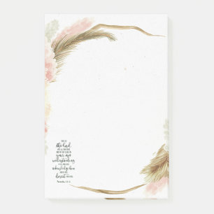 Vertrauen Sie dem Herrn floral   Post-it Klebezettel