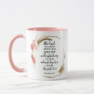 Vertrauen Sie dem Herrn floral Tasse