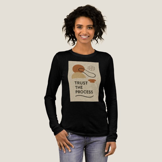 Vertrauen Sie dem Prozess Tri-Blend Shirt (Volle Vorderseite)