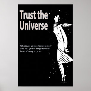 Vertrauen Sie dem Universe Poster