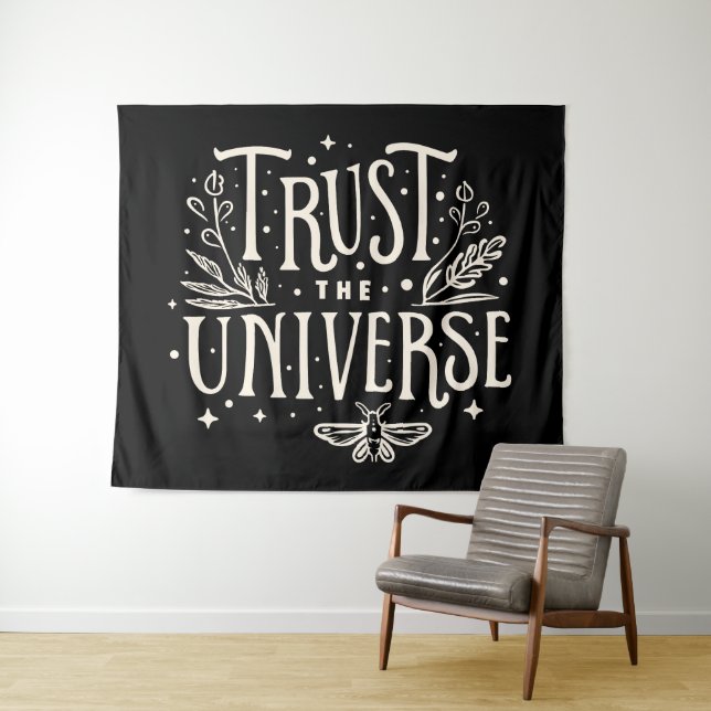 Vertrauen Sie dem Universum Wandteppich (Beispiel (Horizontal))