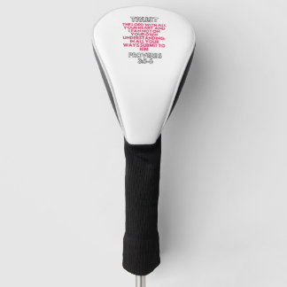 VERTRAUEN SIE DEN HERRN MIT ALL IHREM HERZEN GOLF HEADCOVER