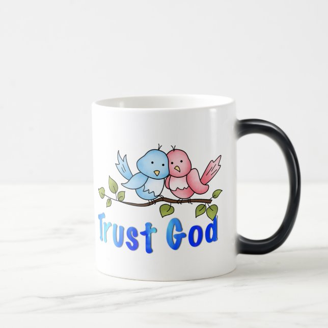 Vertrauen Sie Gott Tasse (Rechts)