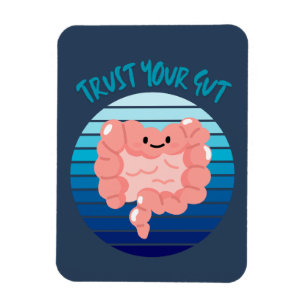 Vertrauen Sie Ihrem Darm Gastro-Quadrat Magnet