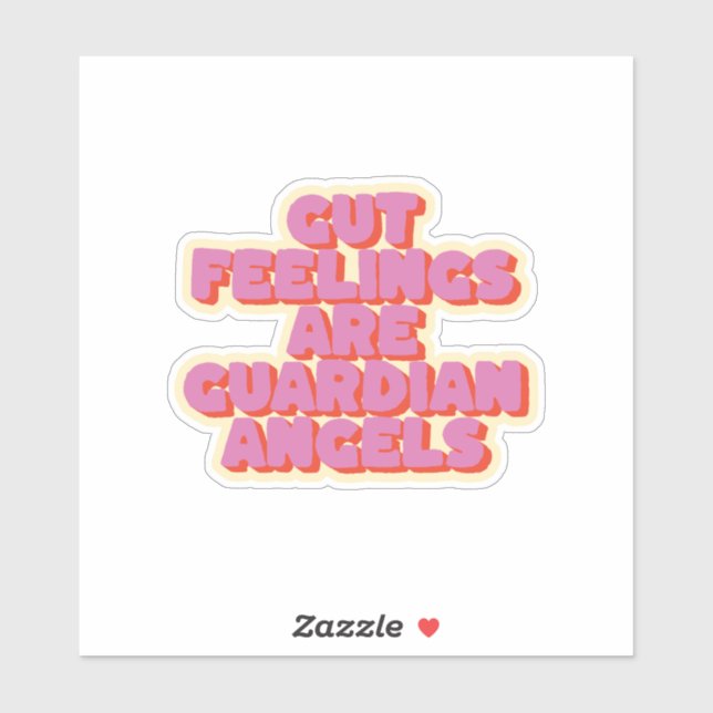 Vertrauen Sie Ihrem Gut: Ein Motivierend Sprichwor Aufkleber (Blatt)