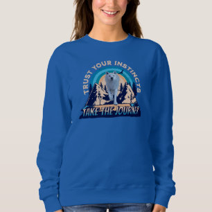 Vertrauen Sie Ihren Instinkten in den arktischen W Sweatshirt