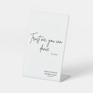 Vertrauen Sie mir, dass Sie tanzen können - Alkoho Sockelschild