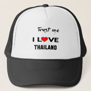 Vertrauen Sie mir i-Liebe Thailand Truckerkappe