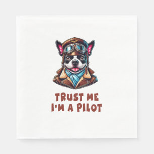 Vertrauen Sie mir, ich bin Pilot Serviette